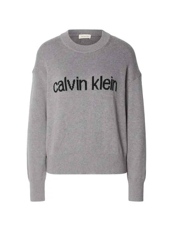 Calvin Klein Jeans Calvin Klein Jeans Pulover  siva / črna