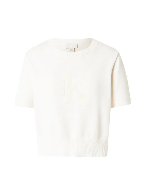 Calvin Klein Jeans Calvin Klein Jeans Pulover  volneno bela