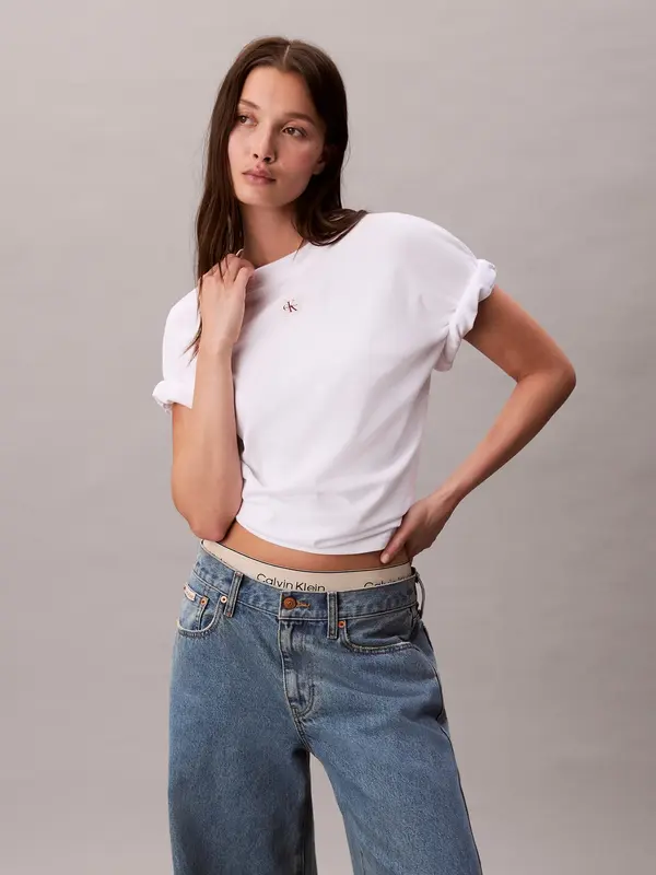 Calvin Klein Jeans Calvin Klein Jeans Široka majica  bela