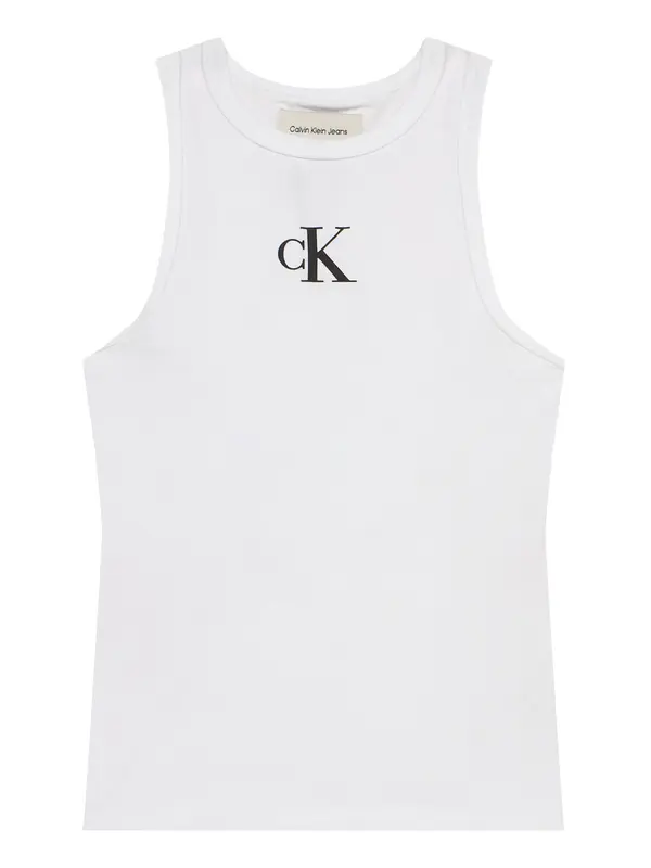 Calvin Klein Jeans Calvin Klein Jeans Top  črna / bela