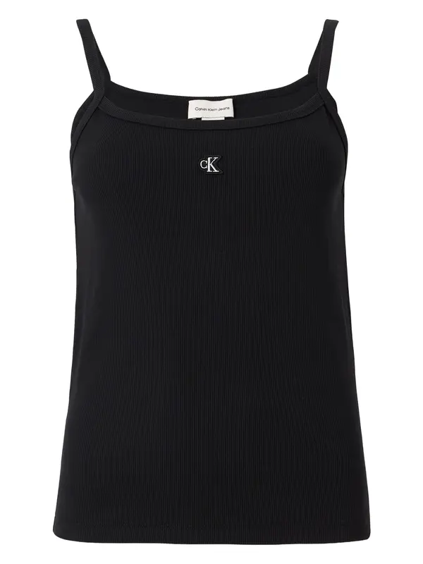 Calvin Klein Jeans Calvin Klein Jeans Top 'Monogram Patch Cami'  črna