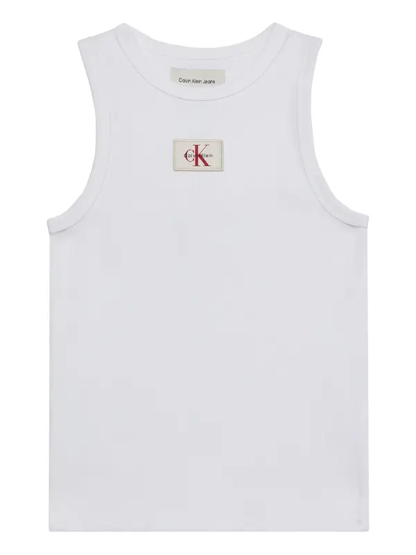 Calvin Klein Jeans Calvin Klein Jeans Top 'Monologo Patch Tank'  merlot / bela / off-bela
