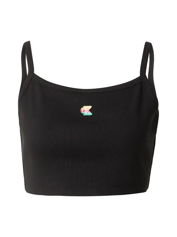 Calvin Klein Jeans Calvin Klein Jeans Top 'Pride Logo Cropped Cami'  črna