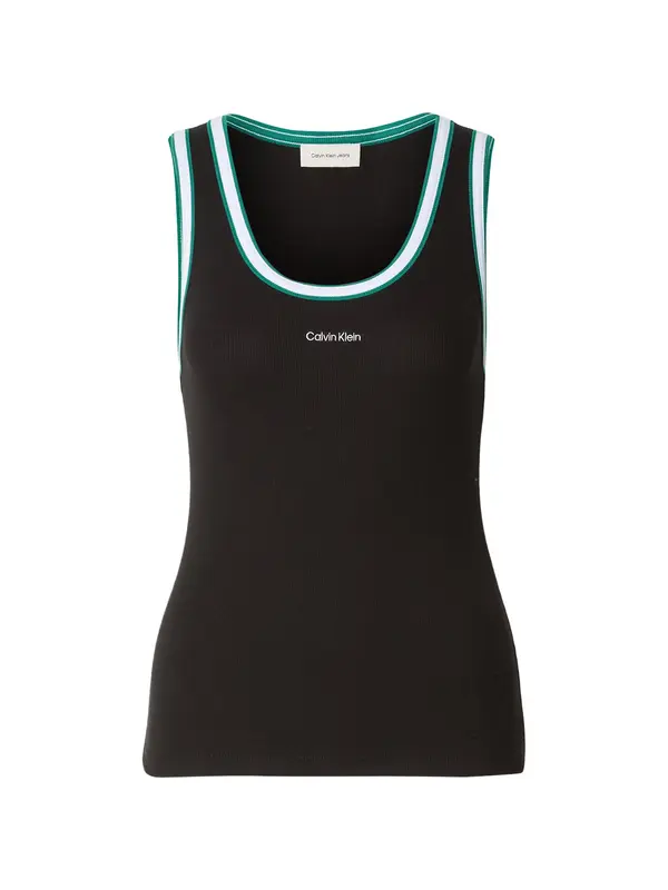 Calvin Klein Jeans Calvin Klein Jeans Top  smaragd / črna / bela