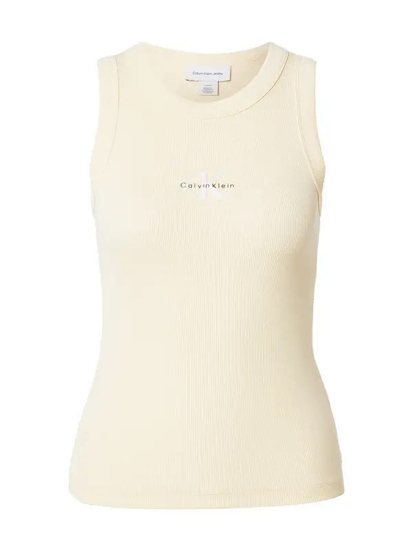 Calvin Klein Jeans Calvin Klein Jeans Top  svetlo rumena / črna / bela