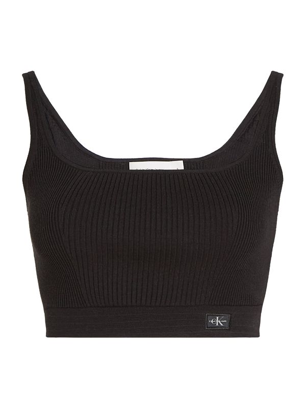 Calvin Klein Jeans Calvin Klein Jeans Top z naramnicami  črna