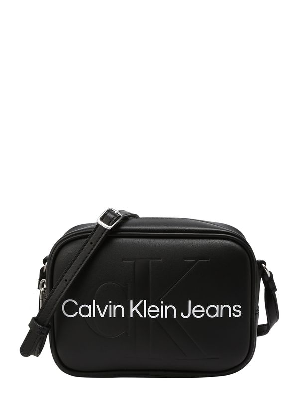 Calvin Klein Jeans Calvin Klein Jeans Torba za čez ramo  črna / bela