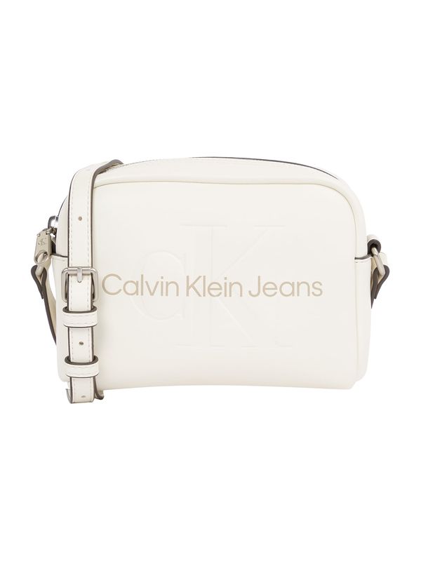 Calvin Klein Jeans Calvin Klein Jeans Torba za čez ramo  svetlo bež / bela