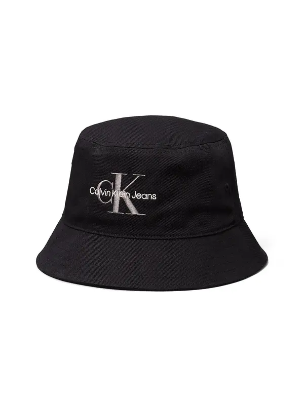 Calvin Klein Calvin Klein Kapa 'CK Monogram Embroidery'  siva / črna