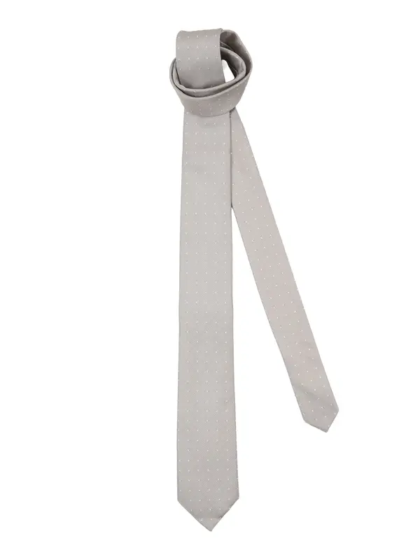 Calvin Klein Calvin Klein Kravata 'SKOKIE'  temno bež / bela