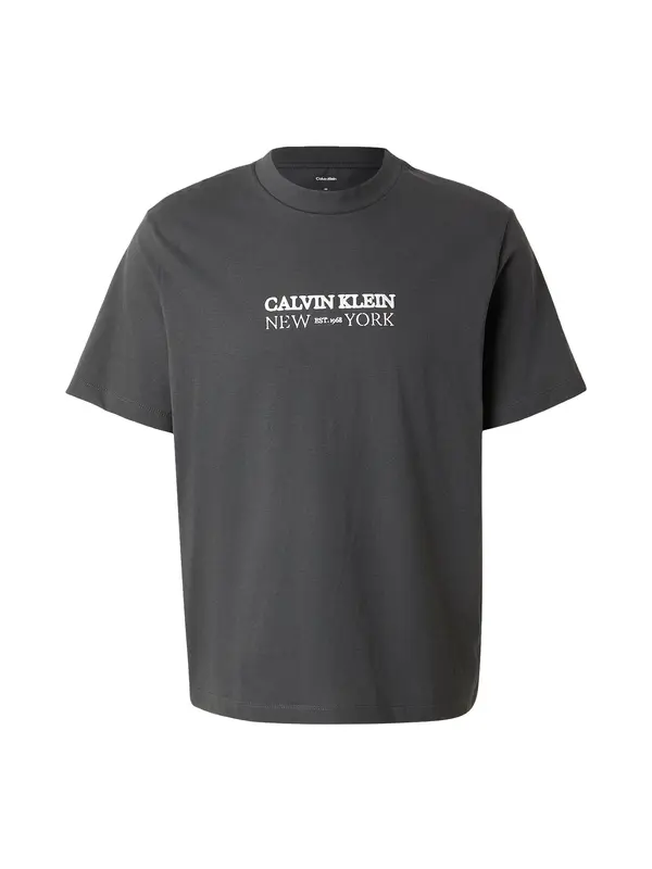 Calvin Klein Calvin Klein Majica  antracit / bela
