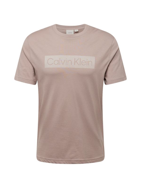 Calvin Klein Calvin Klein Majica  bež / temno siva