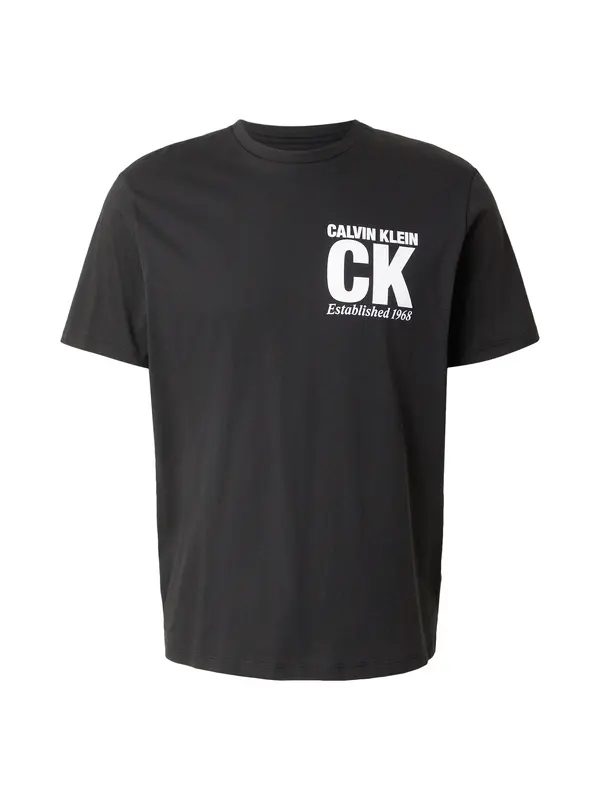 Calvin Klein Calvin Klein Majica  črna / bela