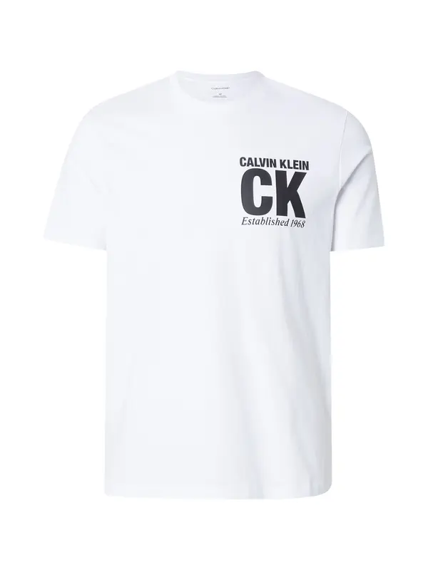Calvin Klein Calvin Klein Majica  črna / bela