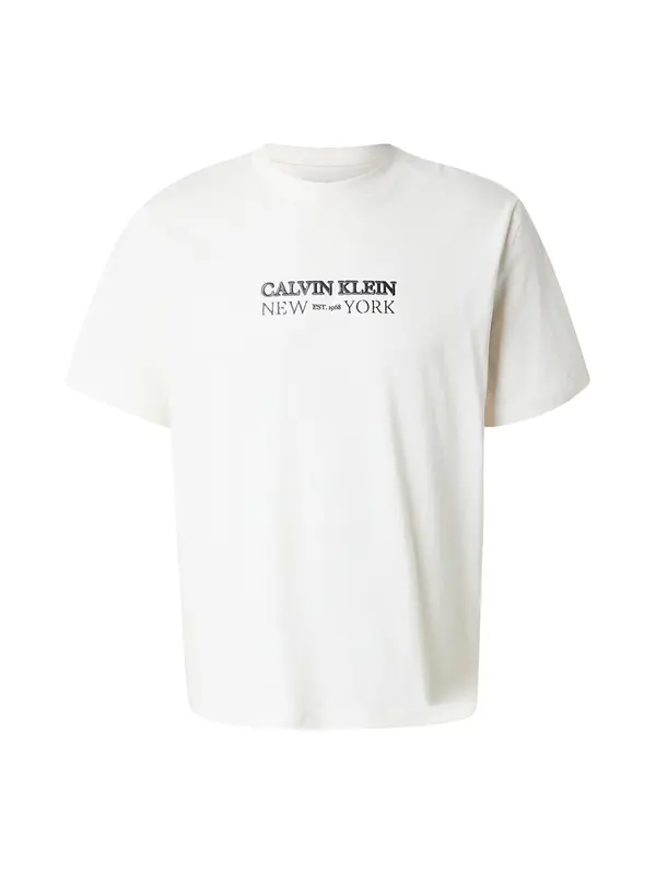 Calvin Klein Calvin Klein Majica  črna / bela
