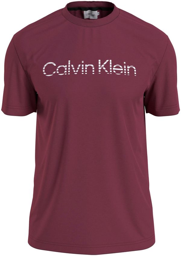 Calvin Klein Calvin Klein Majica 'DEGRADE'  bordo / bela