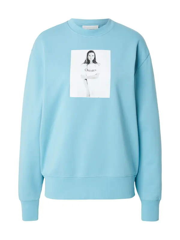 Calvin Klein Calvin Klein Majica 'KATE OBSESSION BOYFRIEND'  svetlo modra / bela