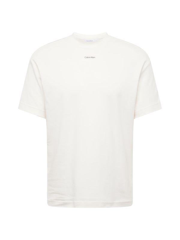 Calvin Klein Calvin Klein Majica 'NANO'  črna / volneno bela