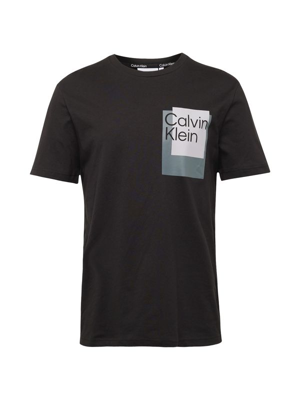 Calvin Klein Calvin Klein Majica  siva / črna / bela