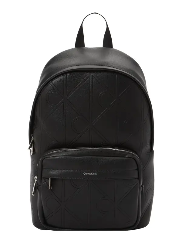 Calvin Klein Calvin Klein Nahrbtnik 'Embossed Emblem Logo Trolley'  črna