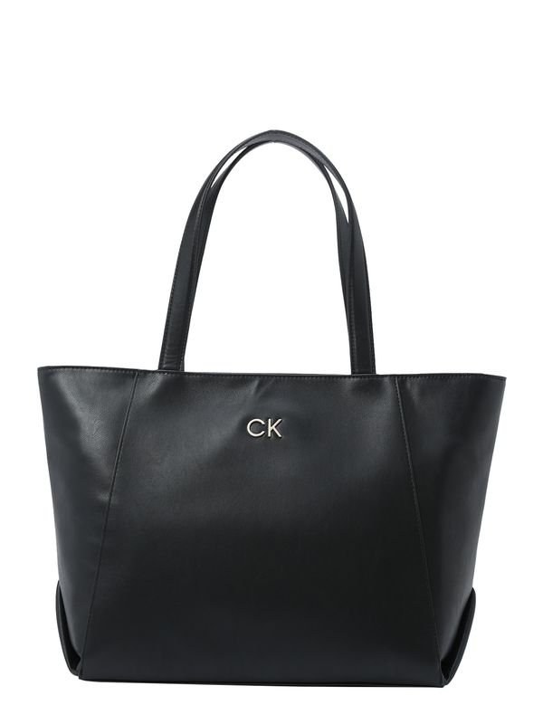 Calvin Klein Calvin Klein Nakupovalna torba  črna / srebrna