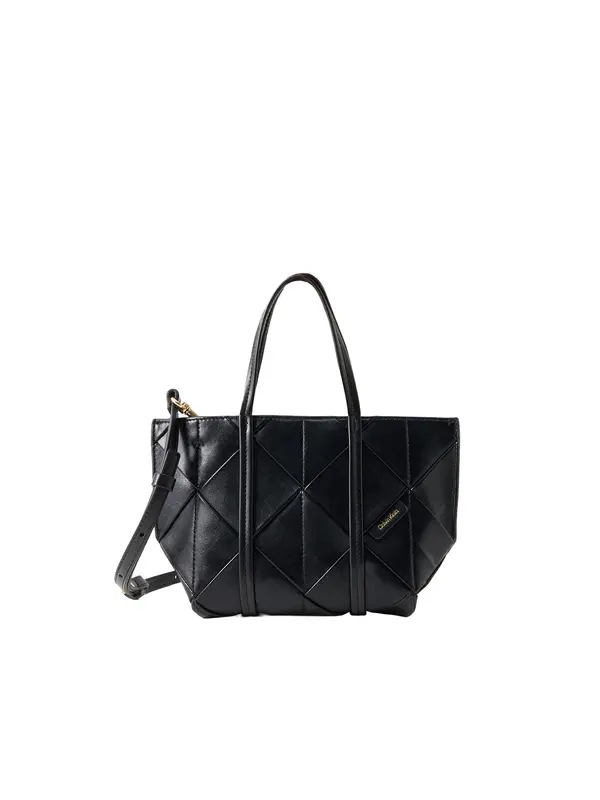 Calvin Klein Calvin Klein Nakupovalna torba 'Woven Tote'  črna