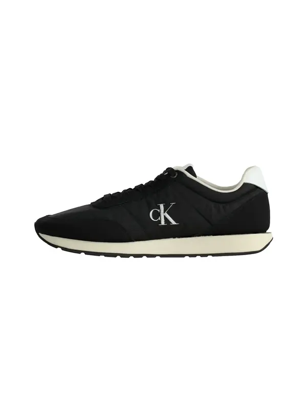 Calvin Klein Calvin Klein Nizke superge 'Essential Retro Mixed Texture'  črna / bela