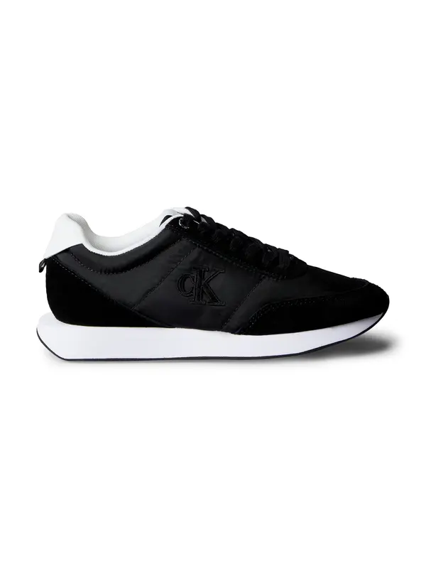 Calvin Klein Calvin Klein Nizke superge 'Essential Retro Mixed Texture'  črna / bela