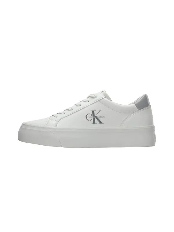 Calvin Klein Calvin Klein Nizke superge 'Flatform'  srebrna / bela