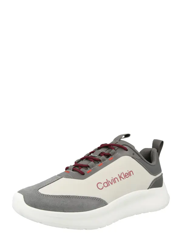 Calvin Klein Calvin Klein Nizke superge  siva / rdeča / bela