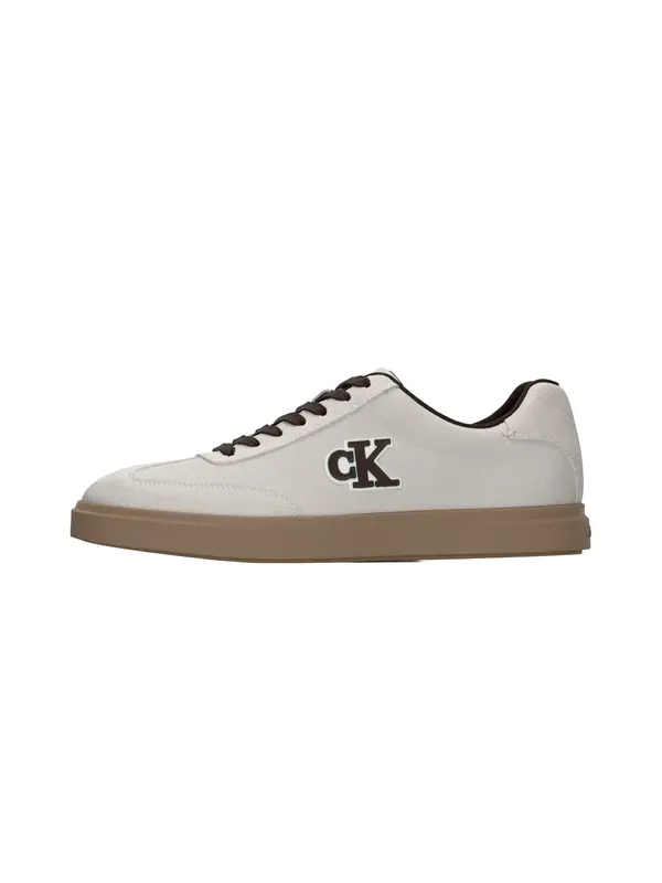 Calvin Klein Calvin Klein Nizke superge  temno rjava / bela / off-bela