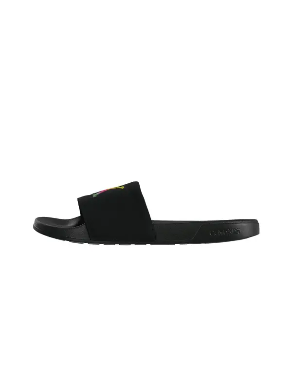 Calvin Klein Calvin Klein Nizki natikači 'Ombre Logo Strap'  rumena / zelena / roza / črna