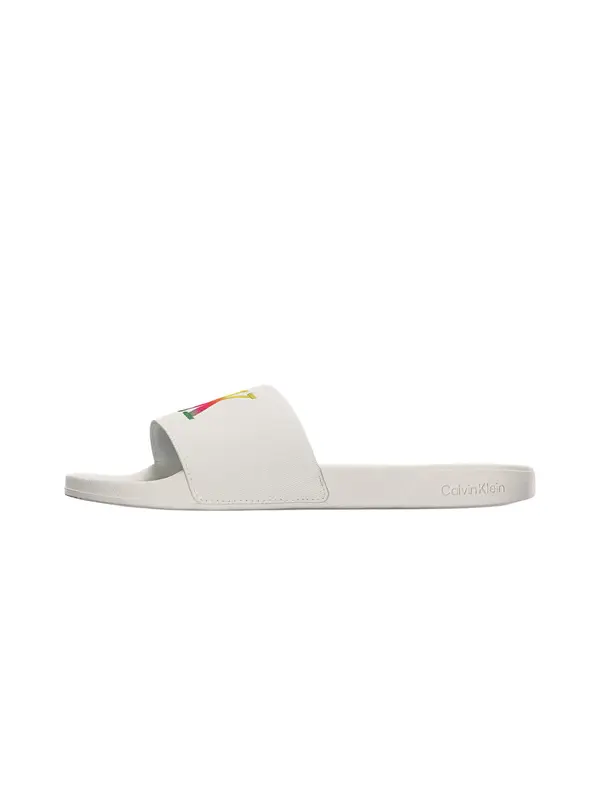 Calvin Klein Calvin Klein Nizki natikači 'Pride Ombre Monogram'  rumena / zelena / temno roza / bela