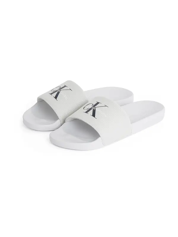 Calvin Klein Calvin Klein Nizki natikači  svetlo siva / črna