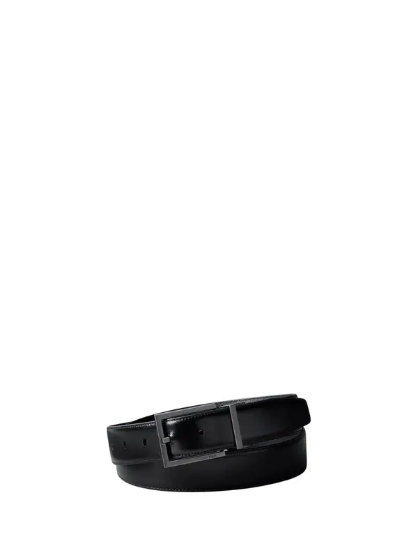 Calvin Klein Calvin Klein Pas 'CALVIN KLEIN SQUARE BUKLE 32MM REV/ADJ CINTURA'  črna