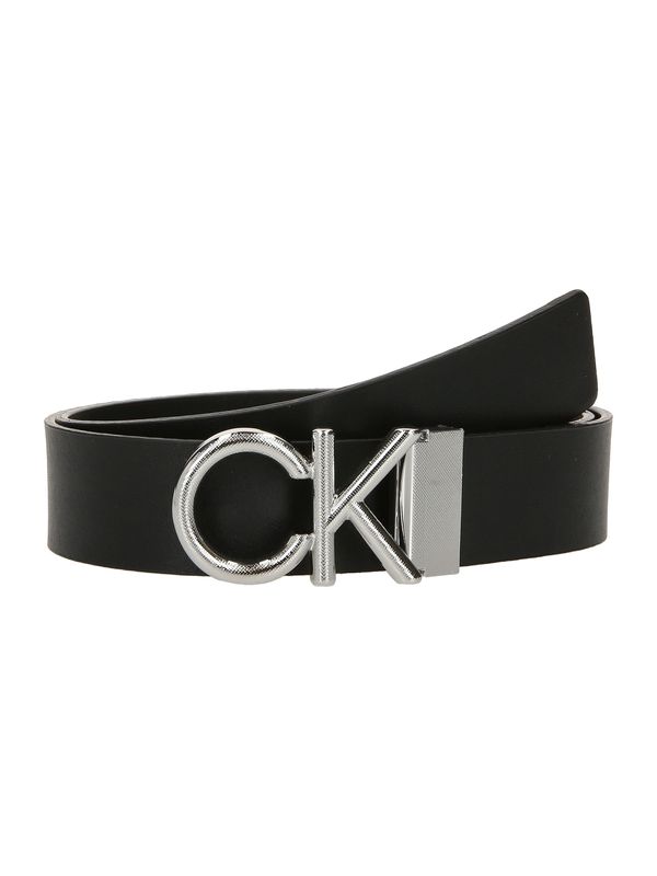 Calvin Klein Calvin Klein Pas  črna / srebrna