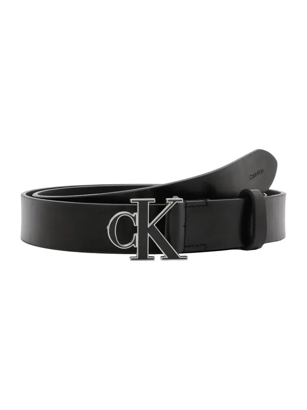 Calvin Klein Calvin Klein Pas  črna / srebrna