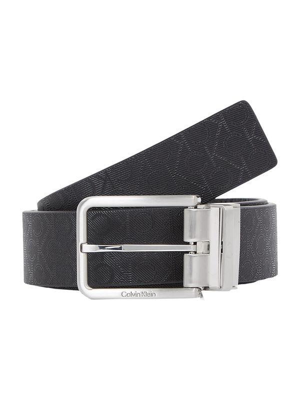 Calvin Klein Calvin Klein Pas  črna / srebrna