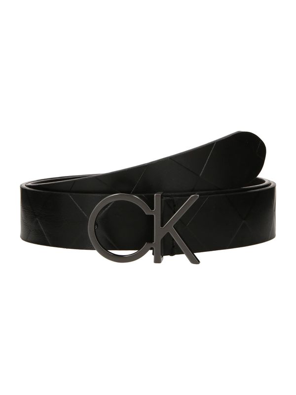 Calvin Klein Calvin Klein Pas 'Re-Lock'  temno siva / črna