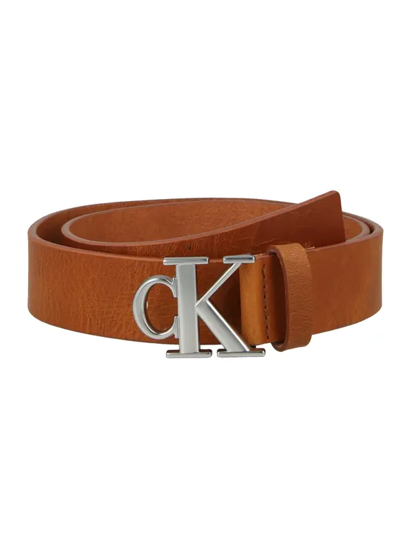 Calvin Klein Calvin Klein Pas 'Smooth Monogram Buckle'  konjak