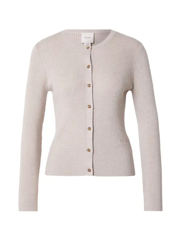 Calvin Klein Calvin Klein Pletena jopa  modra / svetlo rjava