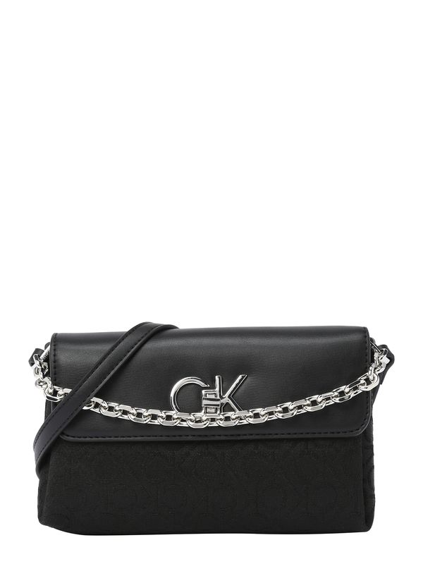 Calvin Klein Calvin Klein Ročna torbica  črna / srebrna