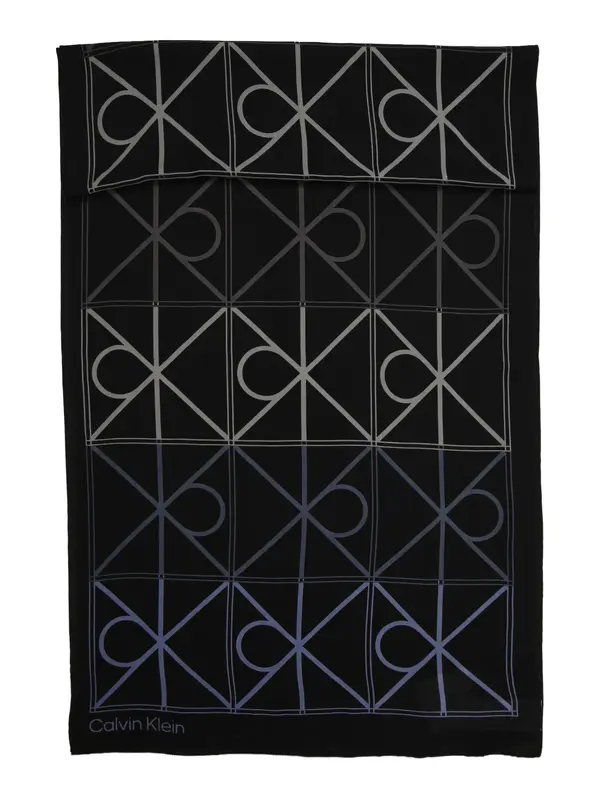 Calvin Klein Calvin Klein Šal  ecru / vijolično modra / črna
