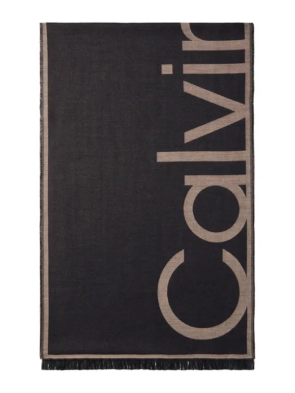Calvin Klein Calvin Klein Šal  temno bež / črna