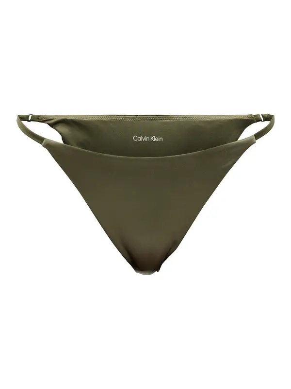Calvin Klein Swimwear Calvin Klein Swimwear Bikini hlačke 'CK Shine'  oliva