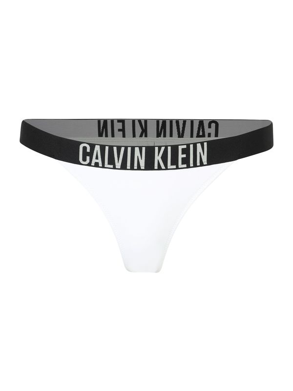 Calvin Klein Swimwear Calvin Klein Swimwear Bikini hlačke  črna / bela