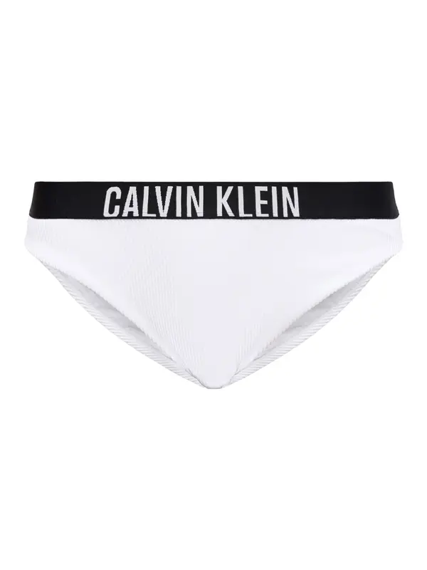 Calvin Klein Swimwear Calvin Klein Swimwear Bikini hlačke 'Intense Power'  črna / bela