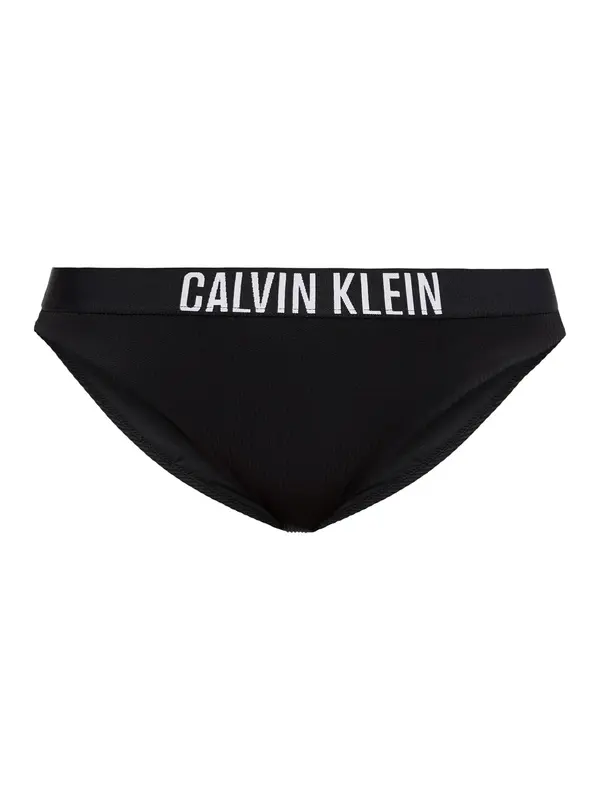 Calvin Klein Swimwear Calvin Klein Swimwear Bikini hlačke 'Intense Power'  črna / bela