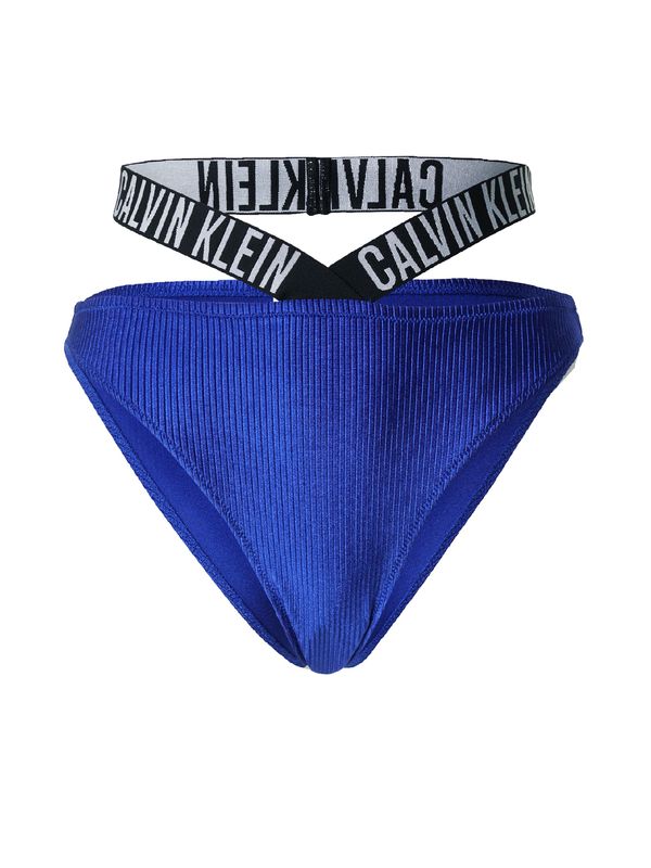 Calvin Klein Swimwear Calvin Klein Swimwear Bikini hlačke 'Intense Power'  modra / črna / bela