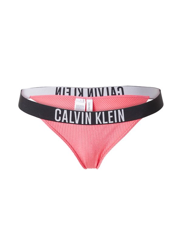 Calvin Klein Swimwear Calvin Klein Swimwear Bikini hlačke 'Intense Power'  roza / črna / bela